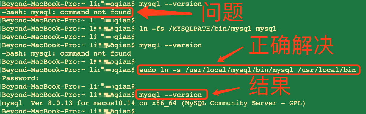 MySQL -bash- mysql- command not found